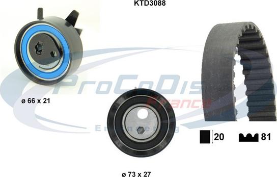 Procodis France KTD3088 - Kit de distribution cwaw.fr