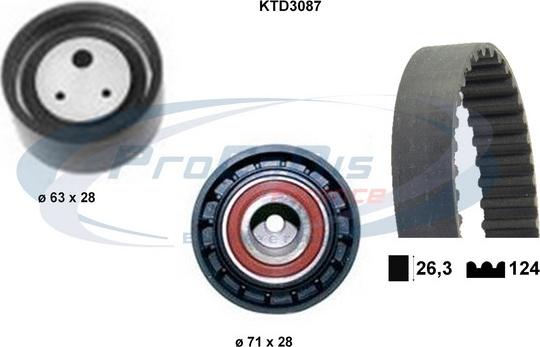 Procodis France KTD3087 - Kit de distribution cwaw.fr