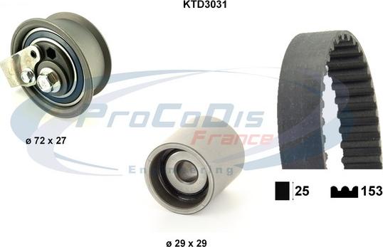 Procodis France KTD3031 - Kit de distribution cwaw.fr