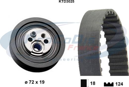 Procodis France KTD3025 - Kit de distribution cwaw.fr