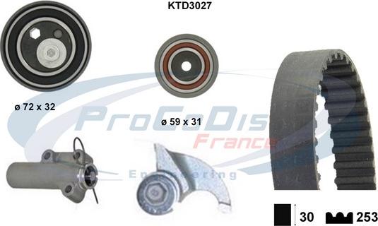 Procodis France KTD3027 - Kit de distribution cwaw.fr