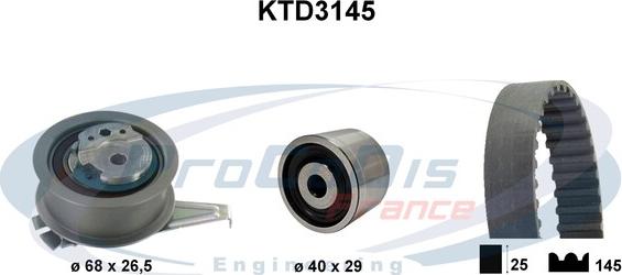 Procodis France KTD3145 - Kit de distribution cwaw.fr