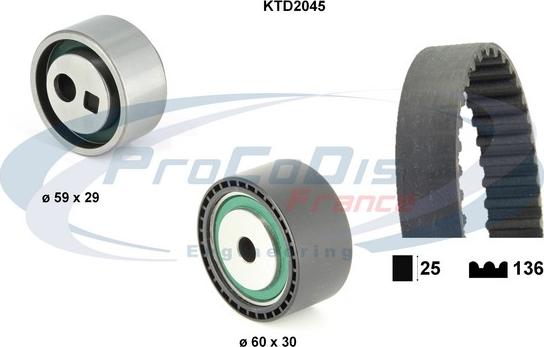 Procodis France KTD2045 - Kit de distribution cwaw.fr