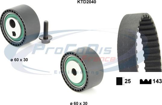 Procodis France KTD2040 - Kit de distribution cwaw.fr