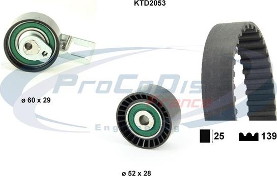 Procodis France KTD2053 - Kit de distribution cwaw.fr