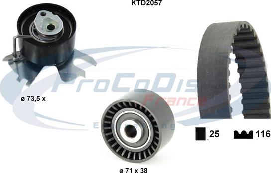 Procodis France KTD2057 - Kit de distribution cwaw.fr