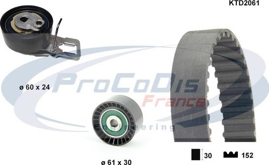 Procodis France KTD2061 - Kit de distribution cwaw.fr