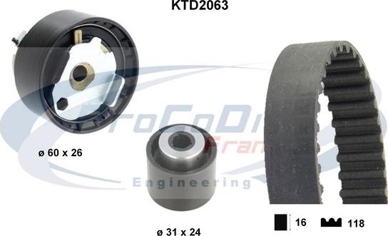 Procodis France KTD2063 - Kit de distribution cwaw.fr