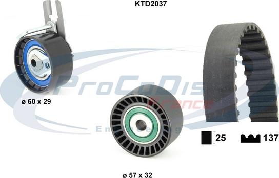 Procodis France KTD2037 - Kit de distribution cwaw.fr