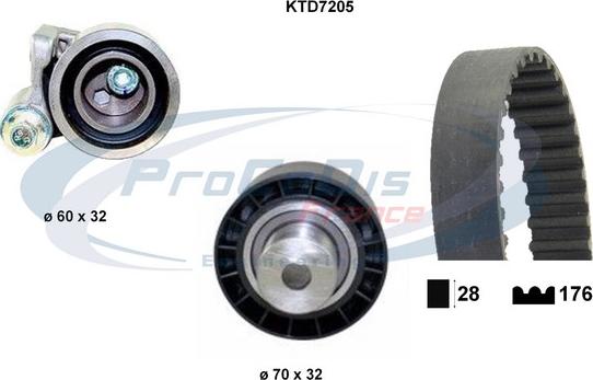 Procodis France KTD7205 - Kit de distribution cwaw.fr