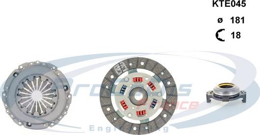 Procodis France KTE045 - Kit d'embrayage cwaw.fr