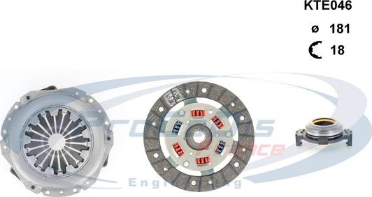 Procodis France KTE046 - Kit d'embrayage cwaw.fr