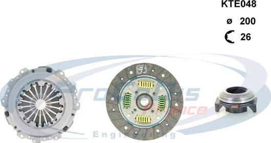 Procodis France KTE048 - Kit d'embrayage cwaw.fr