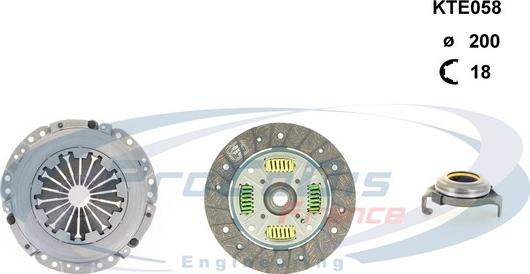 Procodis France KTE058 - Kit d'embrayage cwaw.fr