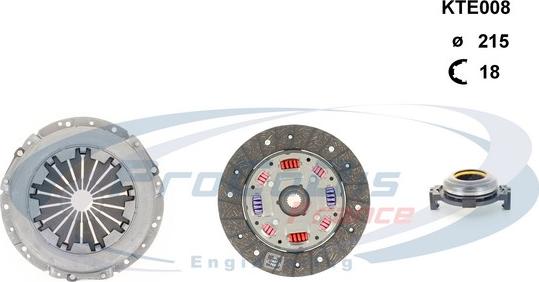 Procodis France KTE008 - Kit d'embrayage cwaw.fr