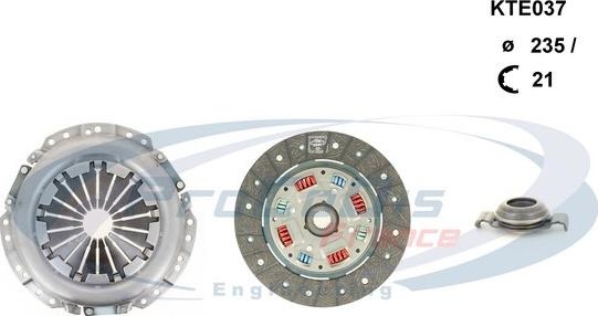 Procodis France KTE037 - Kit d'embrayage cwaw.fr