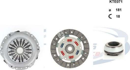 Procodis France KTE071 - Kit d'embrayage cwaw.fr