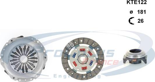 Procodis France KTE122 - Kit d'embrayage cwaw.fr