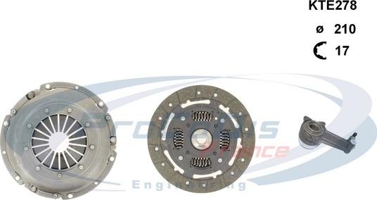 Procodis France KTE278 - Kit d'embrayage cwaw.fr