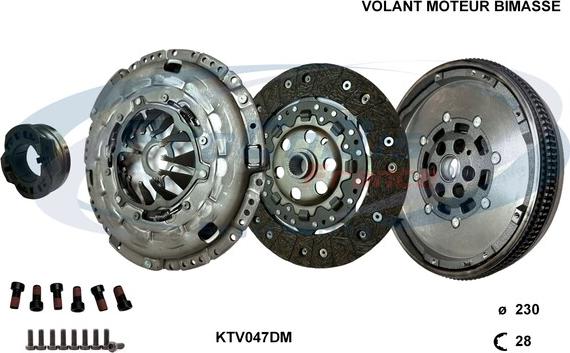 Procodis France KTV047DM - Kit d'embrayage cwaw.fr