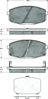 Procodis France PF1499 - Kit de plaquettes de frein, frein à disque cwaw.fr