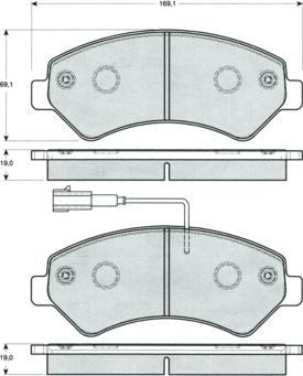 Procodis France PF1440 - Kit de plaquettes de frein, frein à disque cwaw.fr