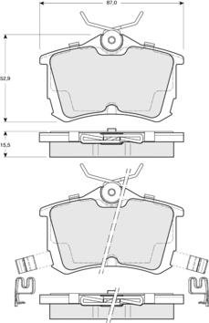 Procodis France PF1451 - Kit de plaquettes de frein, frein à disque cwaw.fr