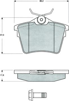 Procodis France PF1469 - Kit de plaquettes de frein, frein à disque cwaw.fr