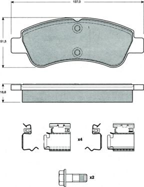 Lemförder 26518 - Kit de plaquettes de frein, frein à disque cwaw.fr