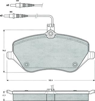 Procodis France PF1468 - Kit de plaquettes de frein, frein à disque cwaw.fr