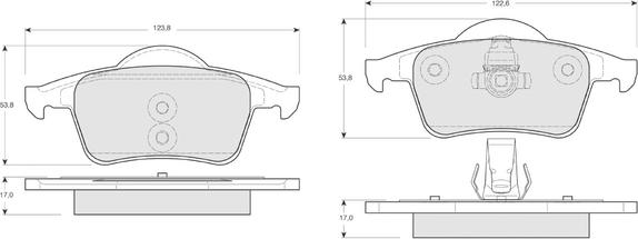 Procodis France PF1405 - Kit de plaquettes de frein, frein à disque cwaw.fr