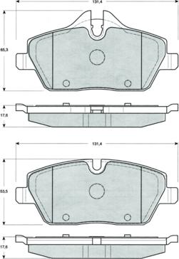 Procodis France PF1433 - Kit de plaquettes de frein, frein à disque cwaw.fr