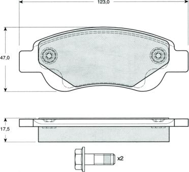 Procodis France PF1437 - Kit de plaquettes de frein, frein à disque cwaw.fr