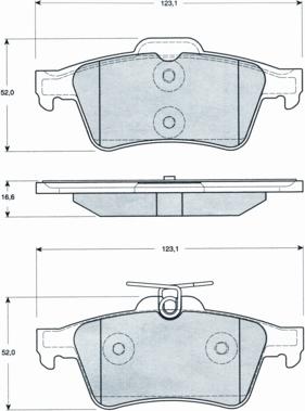 Procodis France PF1428 - Kit de plaquettes de frein, frein à disque cwaw.fr