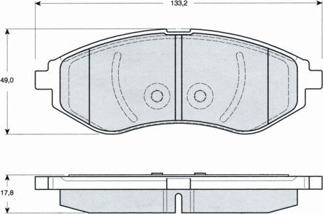 Procodis France PF1422 - Kit de plaquettes de frein, frein à disque cwaw.fr