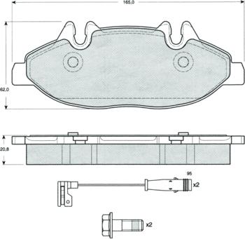 Procodis France PF1502 - Kit de plaquettes de frein, frein à disque cwaw.fr