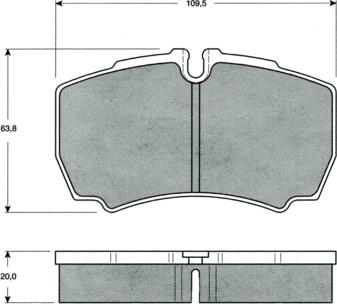 Procodis France PF1511 - Kit de plaquettes de frein, frein à disque cwaw.fr