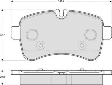 Procodis France PF1600 - Kit de plaquettes de frein, frein à disque cwaw.fr