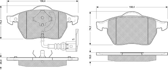 Procodis France PF10942 - Kit de plaquettes de frein, frein à disque cwaw.fr