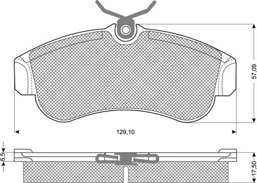 Procodis France PF1095 - Kit de plaquettes de frein, frein à disque cwaw.fr