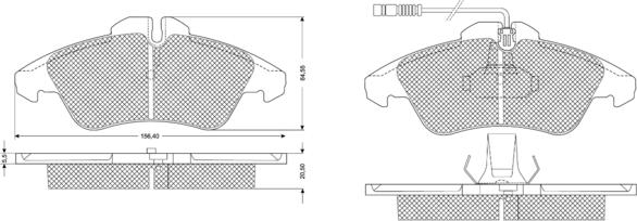 Procodis France PF10931 - Kit de plaquettes de frein, frein à disque cwaw.fr