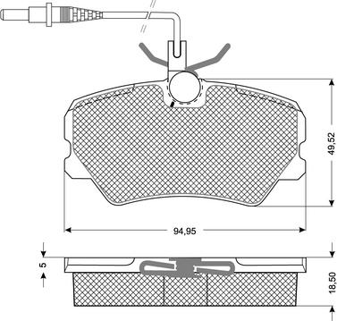 Procodis France PF10441 - Kit de plaquettes de frein, frein à disque cwaw.fr