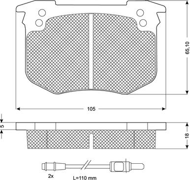 Procodis France PF10411 - Kit de plaquettes de frein, frein à disque cwaw.fr