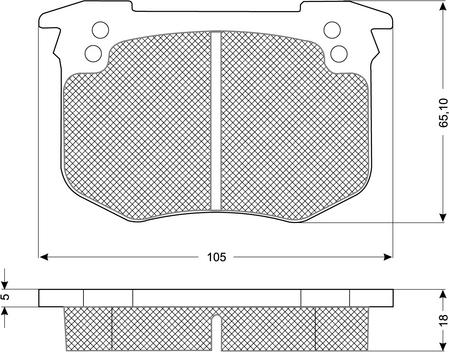 Procodis France PF1041 - Kit de plaquettes de frein, frein à disque cwaw.fr