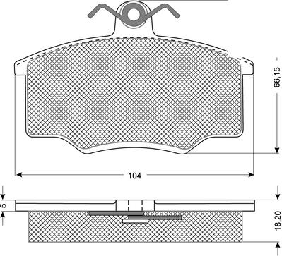 Procodis France PF1059 - Kit de plaquettes de frein, frein à disque cwaw.fr