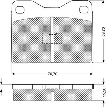 Procodis France PF1054 - Kit de plaquettes de frein, frein à disque cwaw.fr