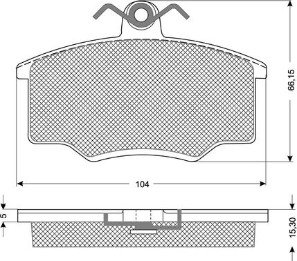 Procodis France PF1058 - Kit de plaquettes de frein, frein à disque cwaw.fr