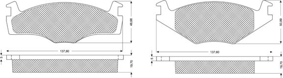 Procodis France PF1053 - Kit de plaquettes de frein, frein à disque cwaw.fr