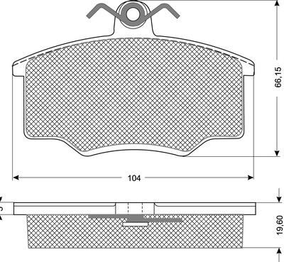 Procodis France PF1057 - Kit de plaquettes de frein, frein à disque cwaw.fr