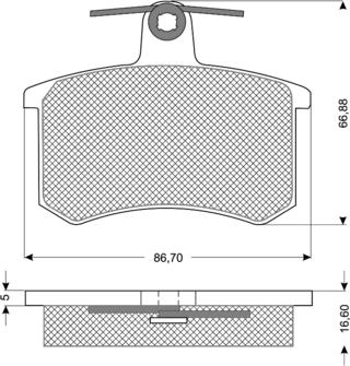 Procodis France PF1062 - Kit de plaquettes de frein, frein à disque cwaw.fr